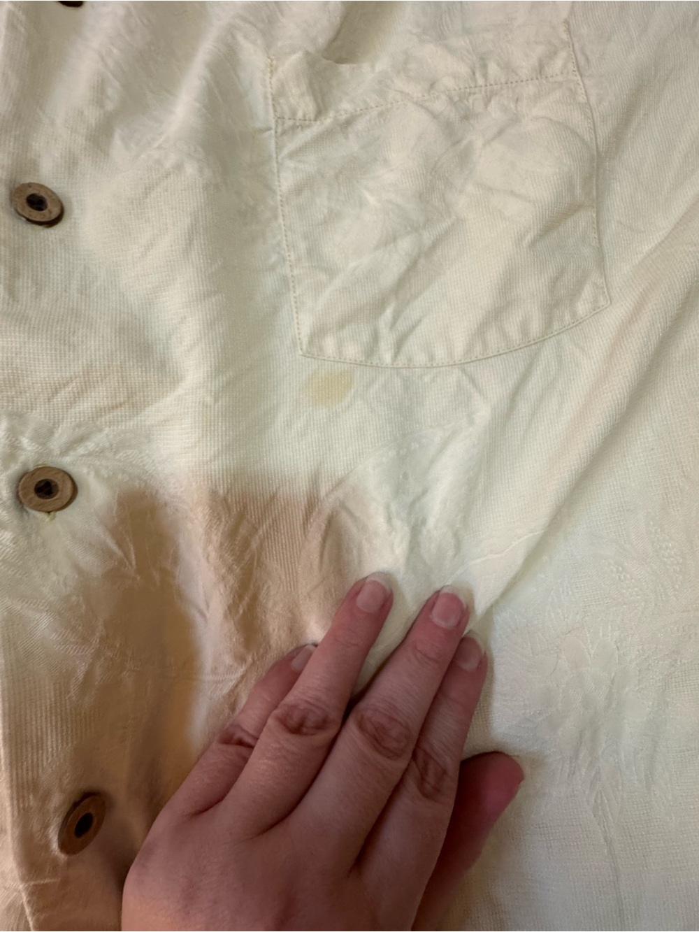 Tommy Bahama 100% Silk Camp Shirt XXL Cream Ivory Short Sleeve - Picture 5 of 9